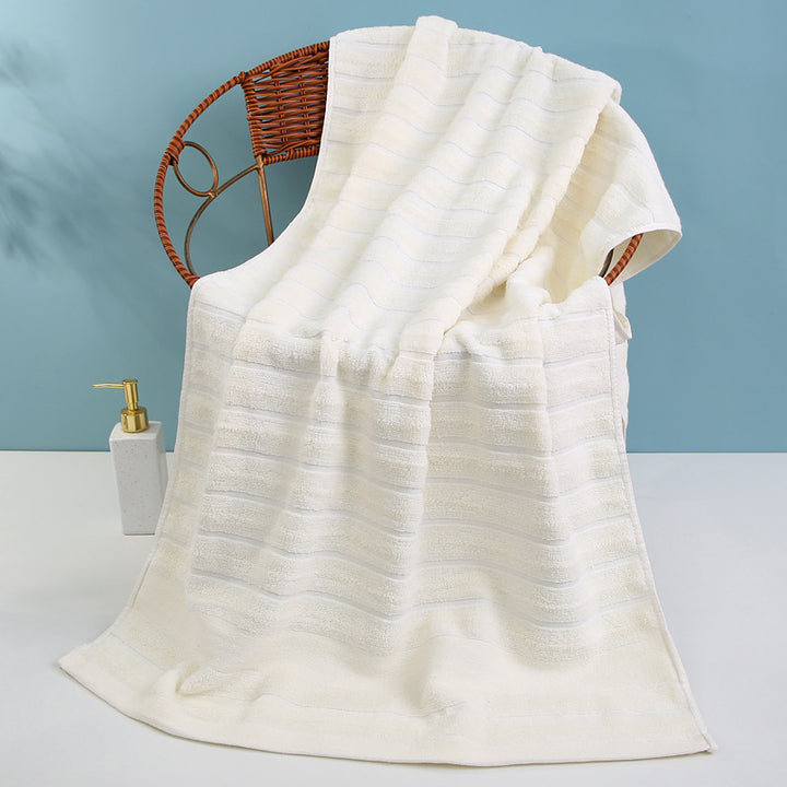 Luksus frottéhåndkle med elegant stripemønster Skanto