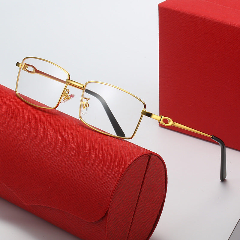 Damer elegante halvrammebrille med fint metallramme Skanto