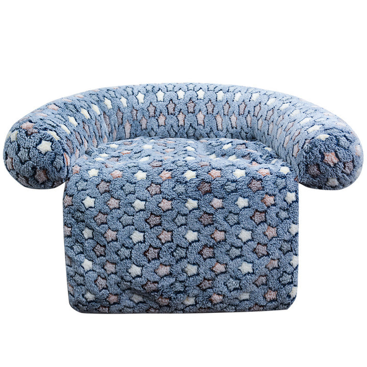 Plush Star Mønstrede Lounge Stol Hundeseng
