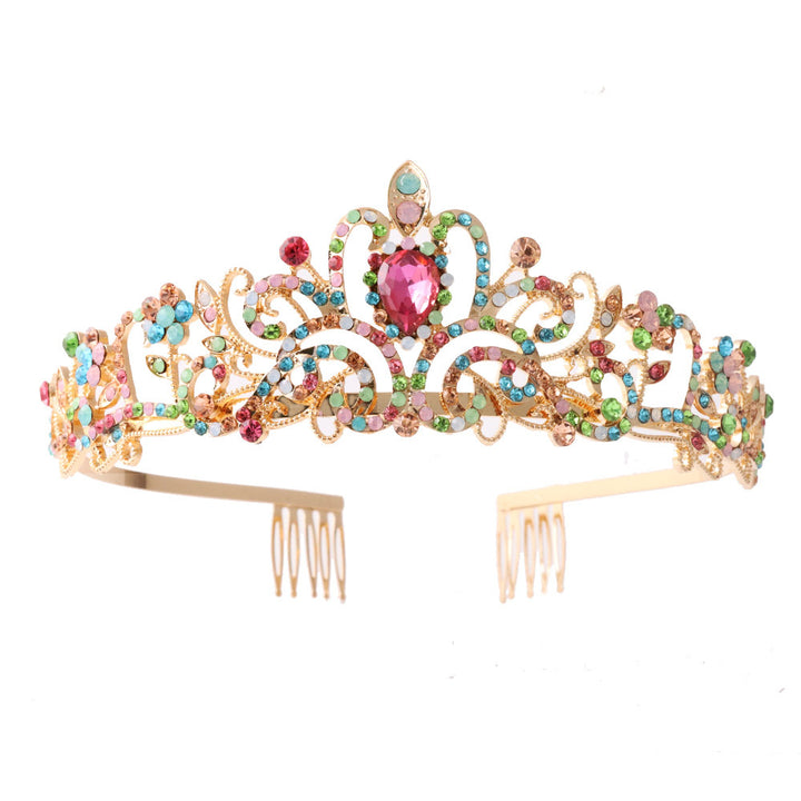Damer Glitrende Krystall-Tiara med filigran design Skanto