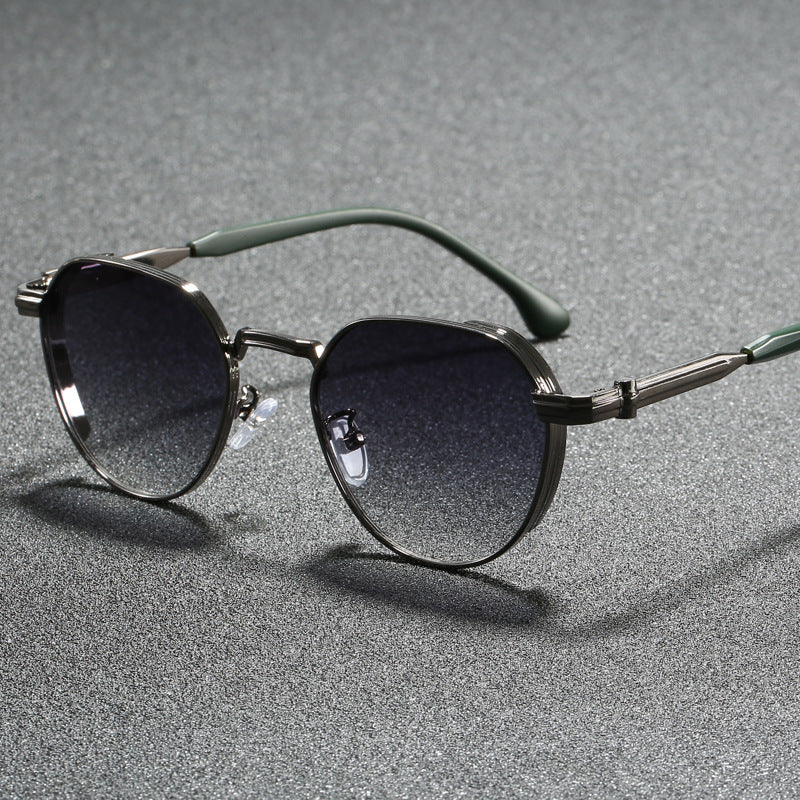 Dame geometrisk solbrille i moderne design Skanto