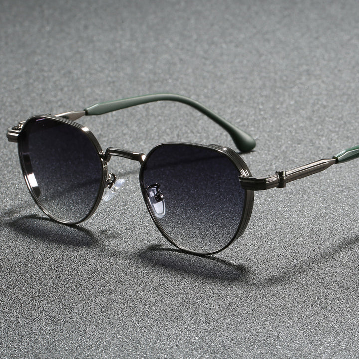 Dame geometrisk solbrille i moderne design Skanto