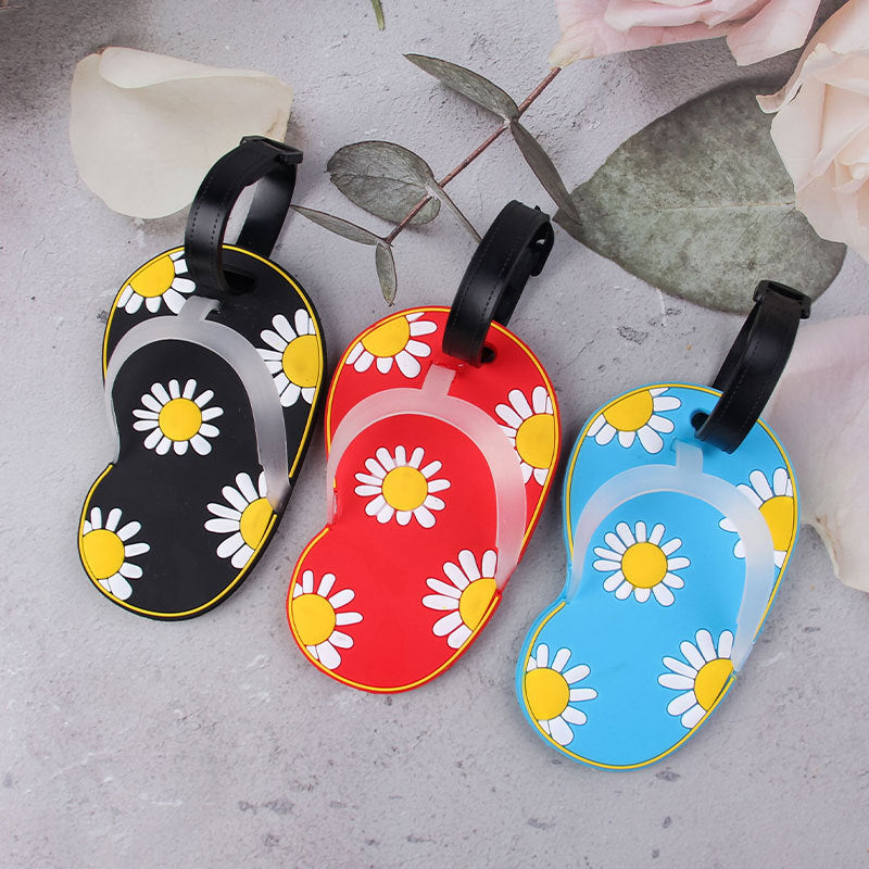 Morsom Blomstrete Flip-Flop Bagasjelapp Skanto