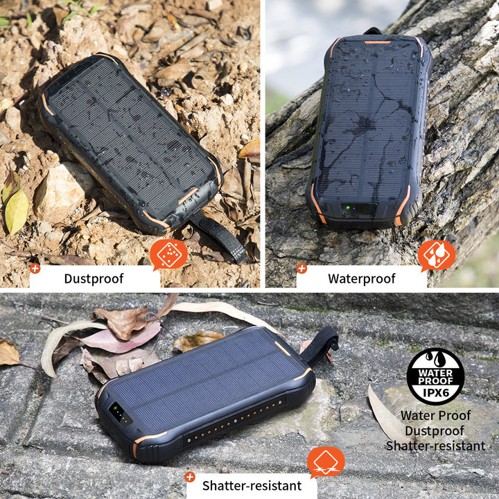 Solar-Powerbank med Høy lagringskapasitet og Ip66 beskyttelse Skanto