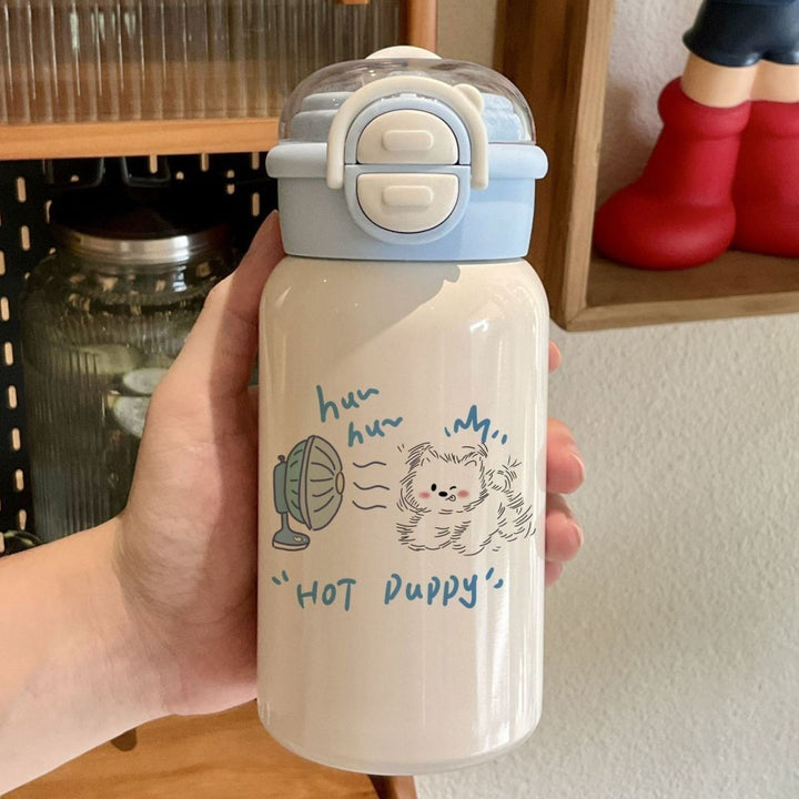 Dame kreativ vannflaske med dyremotiv Skanto