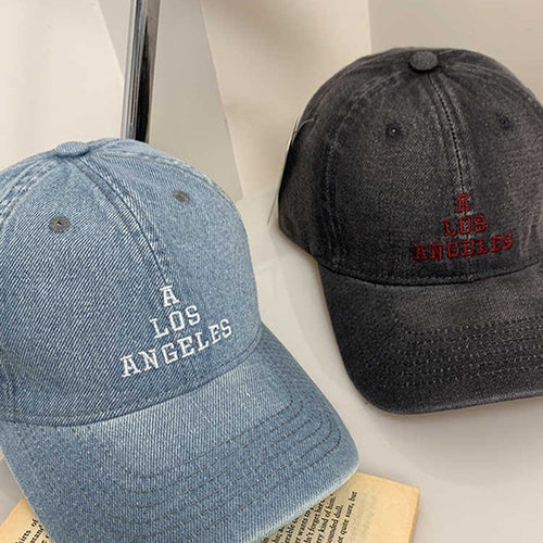 Kvinnenes Vintage Denim Baseball Caps Skanto