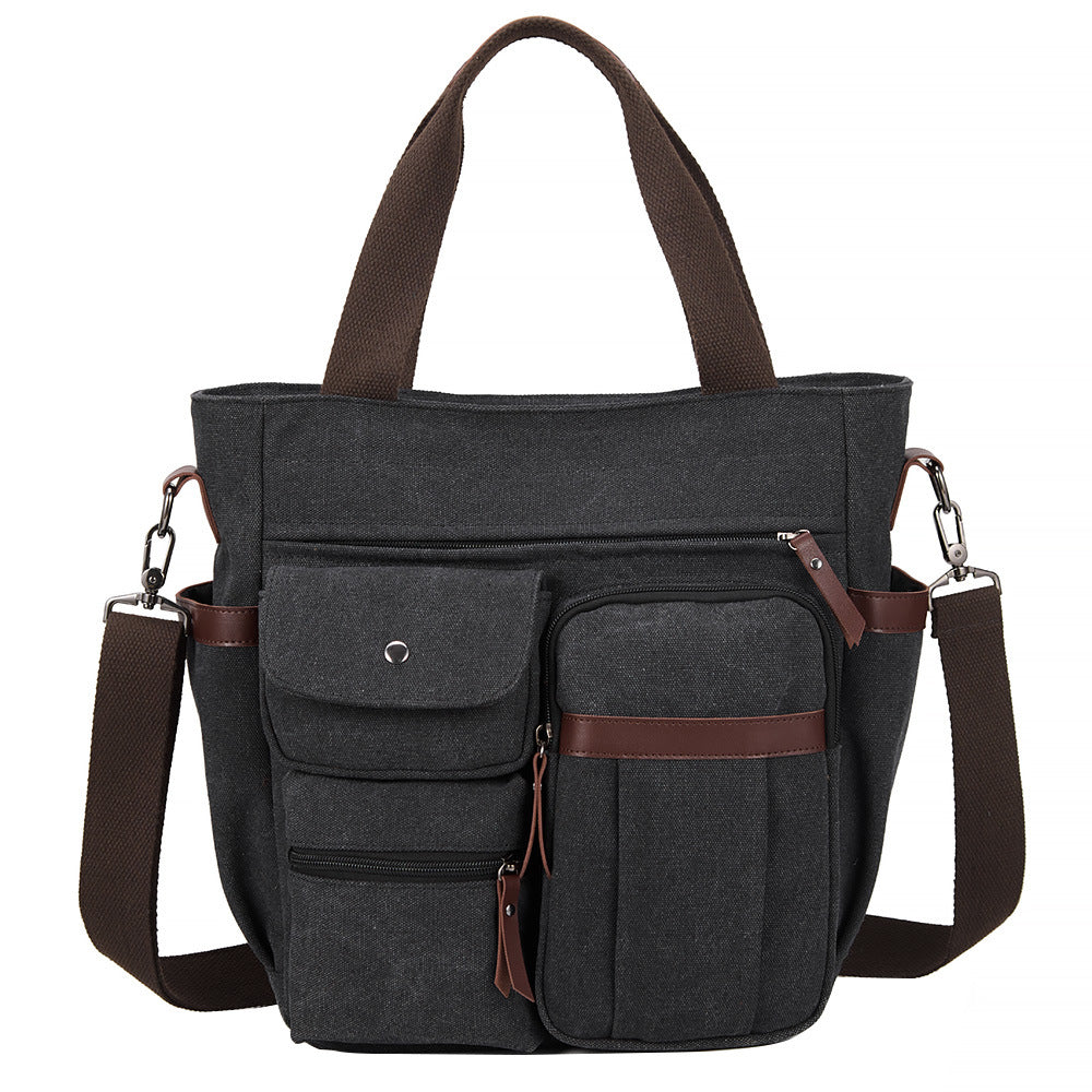 WoMulti-lommebok lerret tote bag Skanto