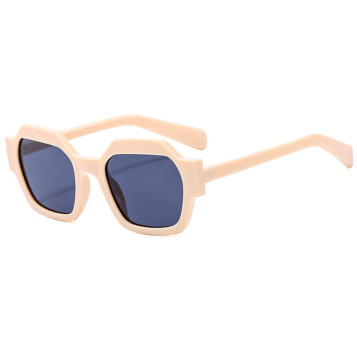 Damer geometrisk solbrille med moderne ramme og UV-beskyttelse Skanto