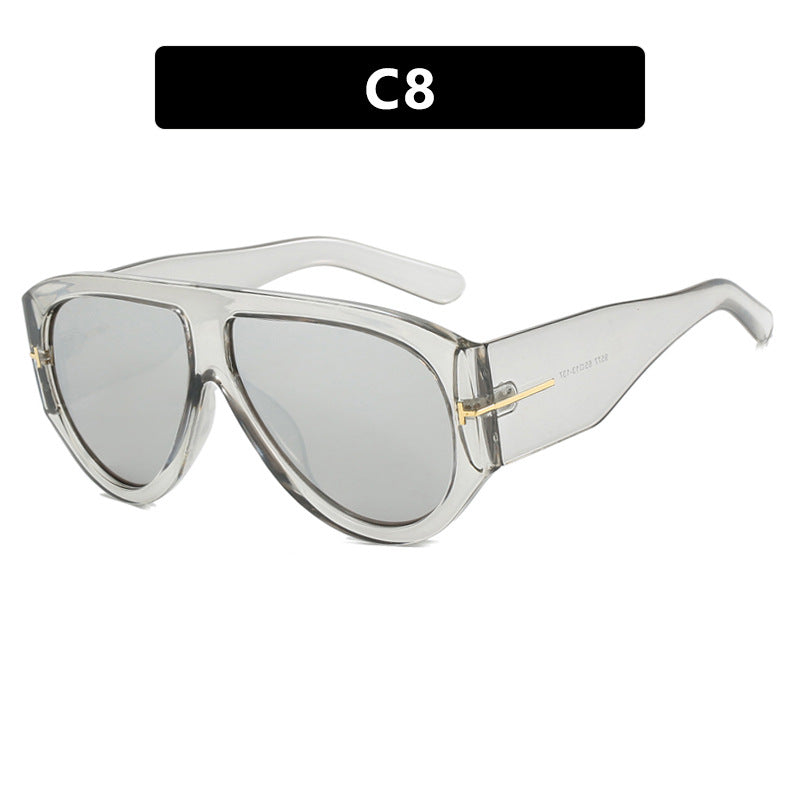Dame Geometrisk Solbrille med moderne ramme og polariserte glass Skanto