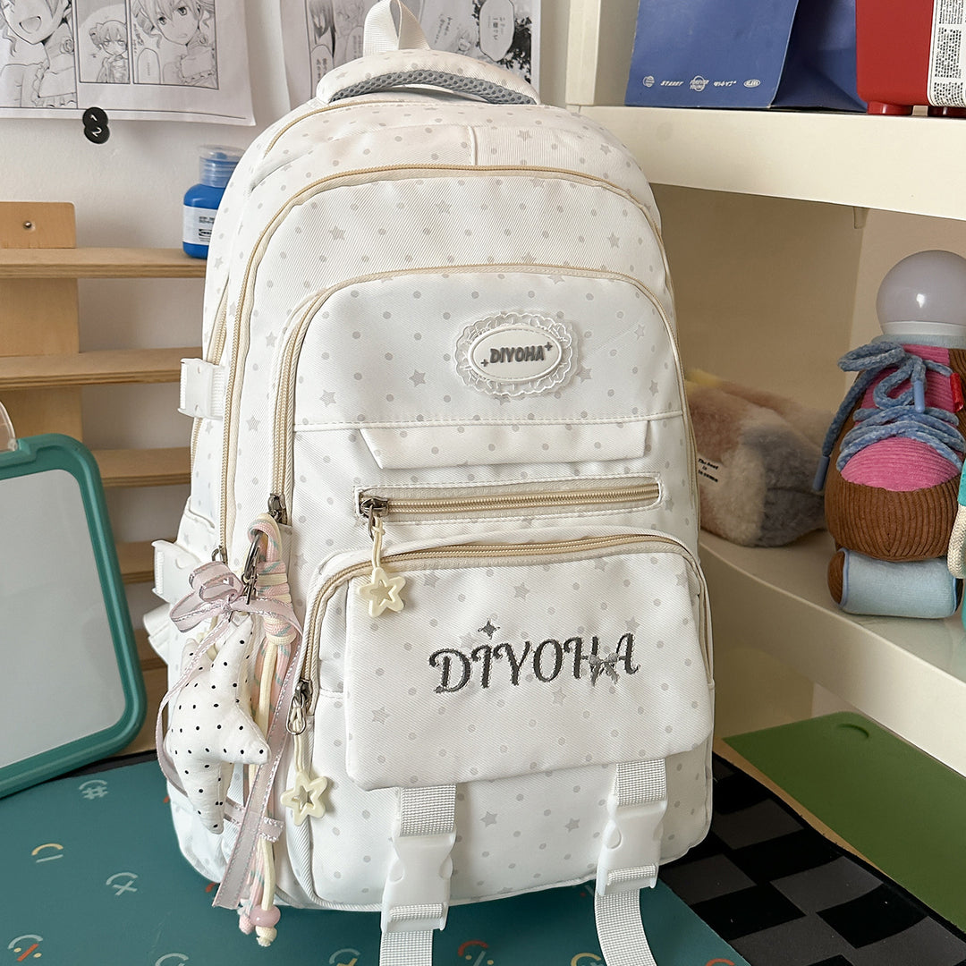 Barns lekne stjerne-print skole ryggsekk