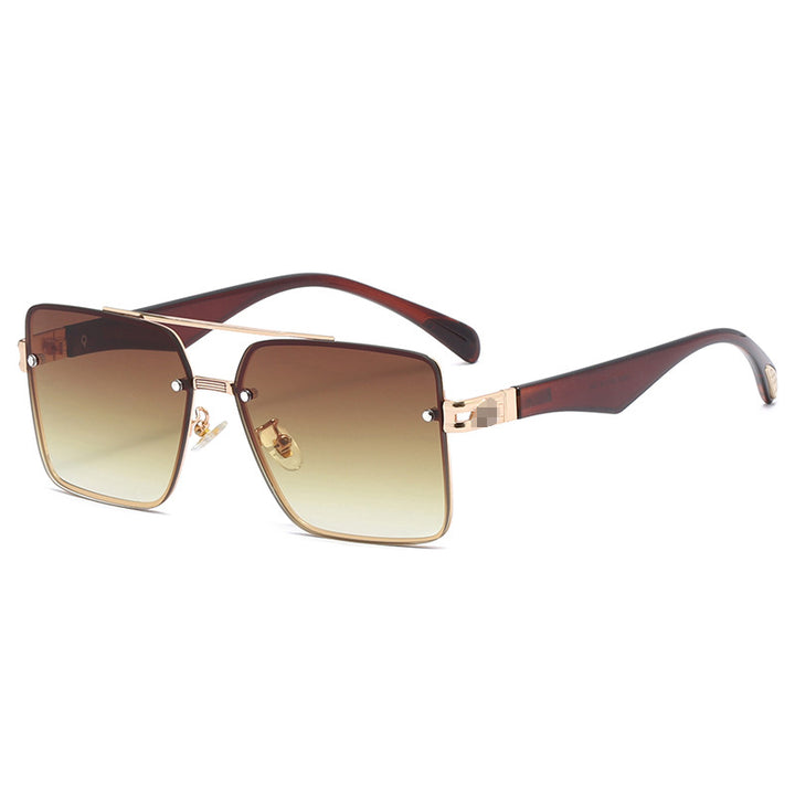 Dame motefull solbrille med elegant metallramme Skanto