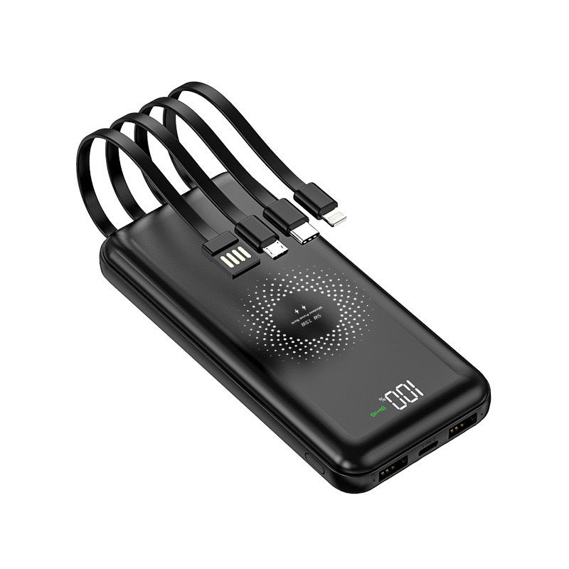 Powerbank med integrert multi-ladekabel for Skanto