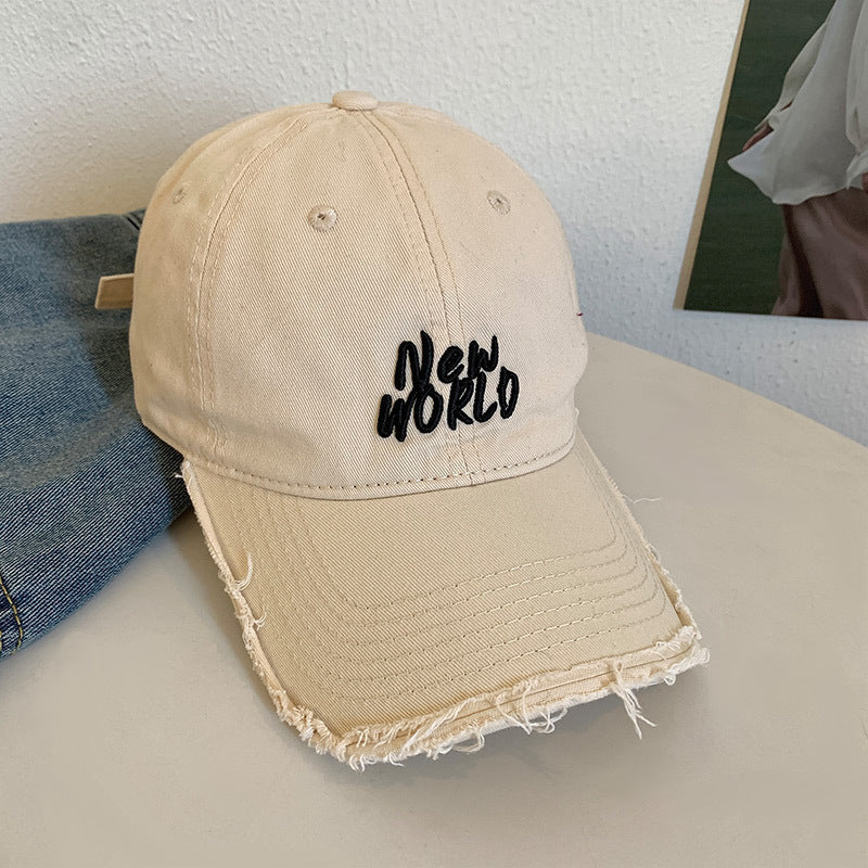 Unisex Distressed Signature Baseball Cap Skanto