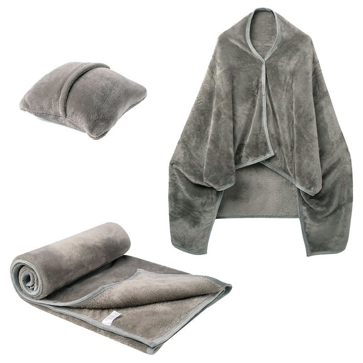 Dame kosepledd med arm-design og pute Skanto