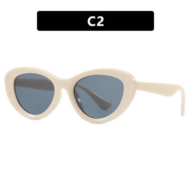 Dame Cat-Eye solbriller i unikt design Skanto