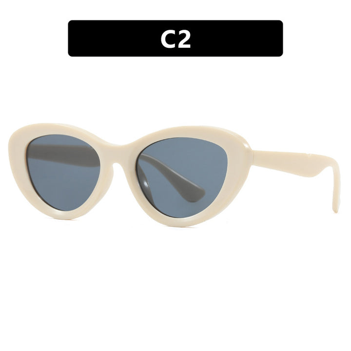 Dame Cat-Eye solbriller i unikt design Skanto
