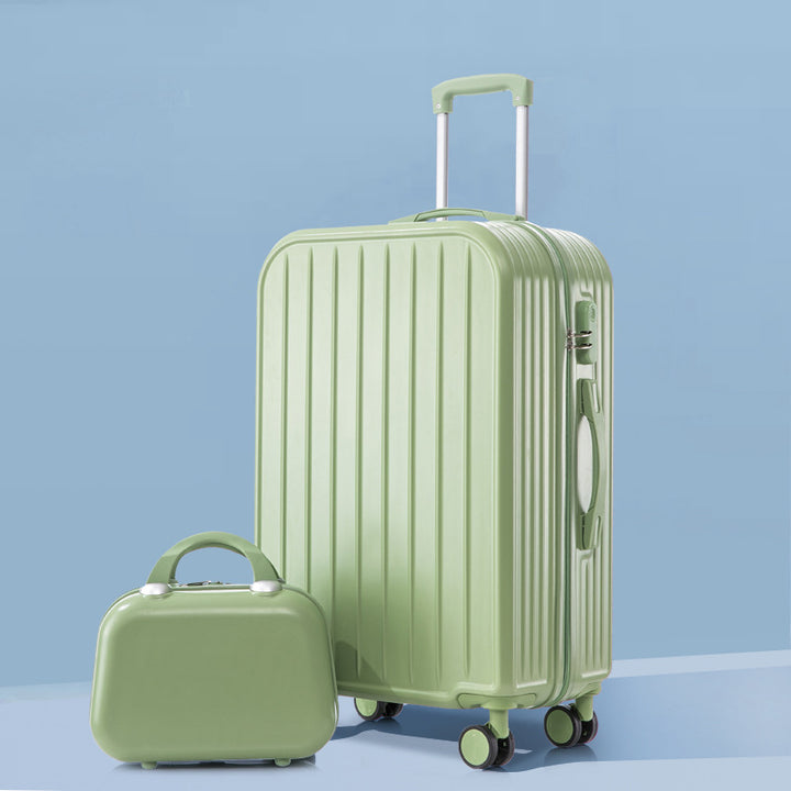 Unisex stilleggende rippled hard-shell koffert Skanto