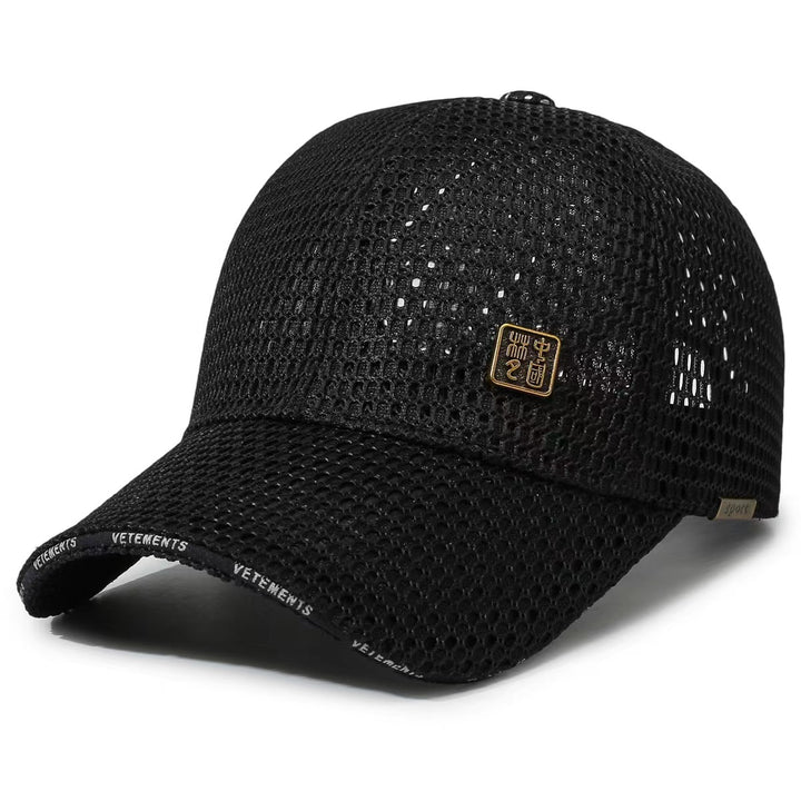 Dame Pustende Sportcaps med Nettedesign Skanto
