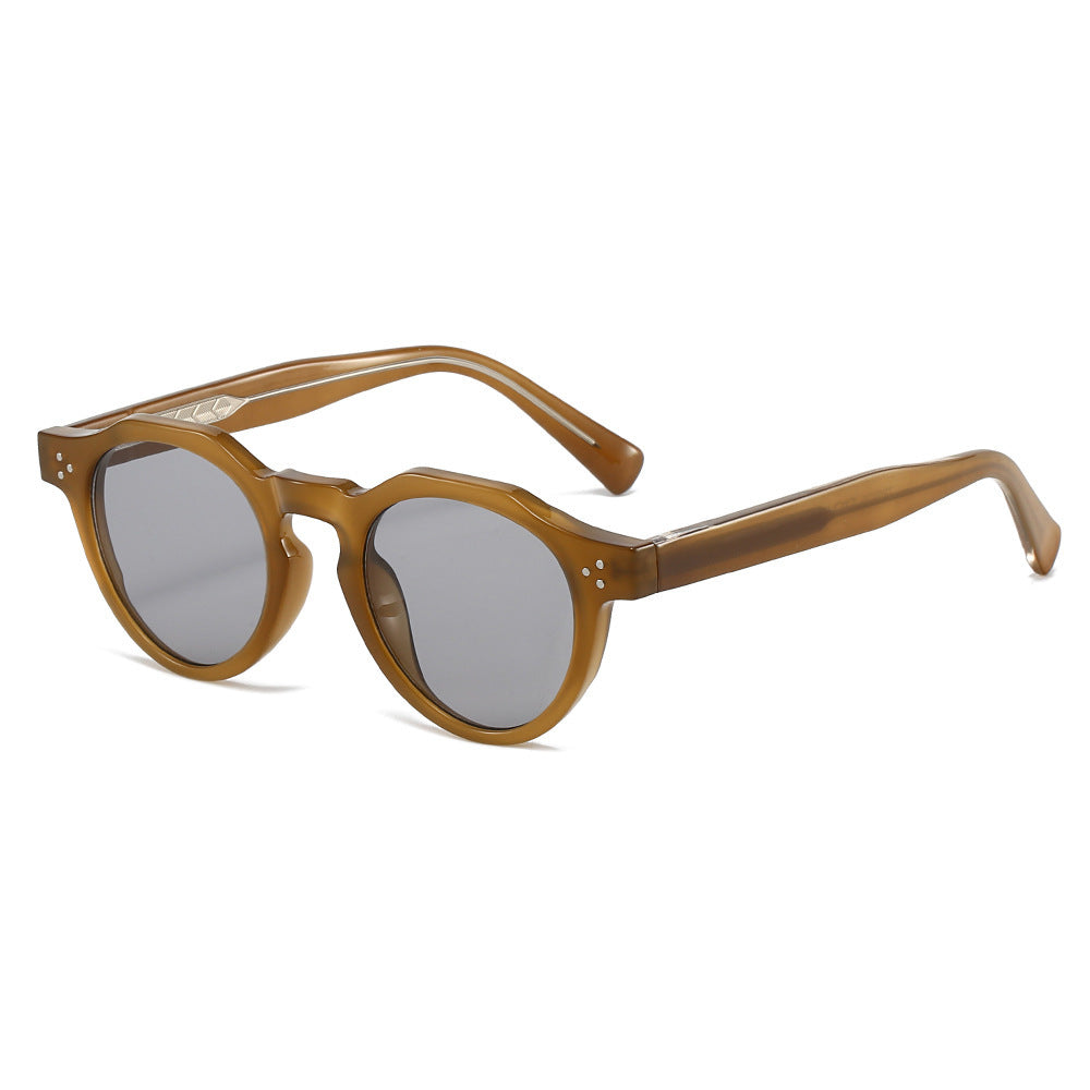 Dame Stilig Solbrille i innovativt åttkantet design Skanto