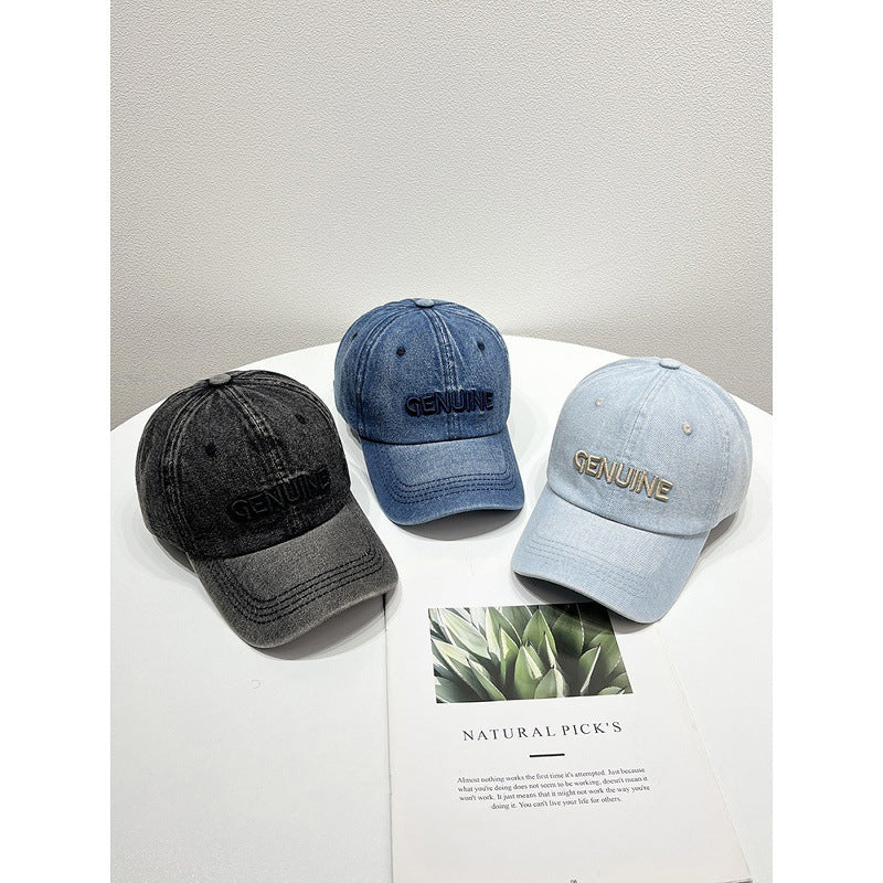 Herre Denim Baseball Caps Skanto