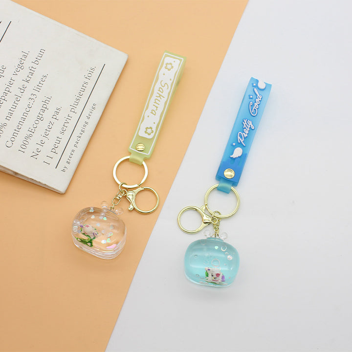 Unisex nøkkelring med detaljert vannmotiv Skanto
