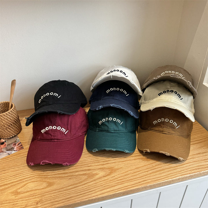 Kvinne Slitt Bomull Baseball Caps Skanto