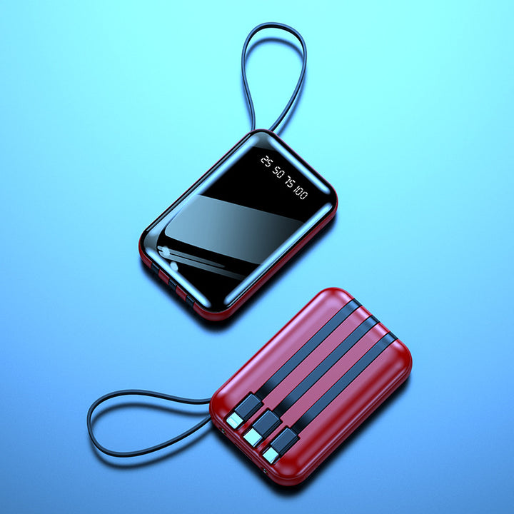 Høyytelses powerbank med digitalt display og multifunksjonelle tilkoblinger Skanto