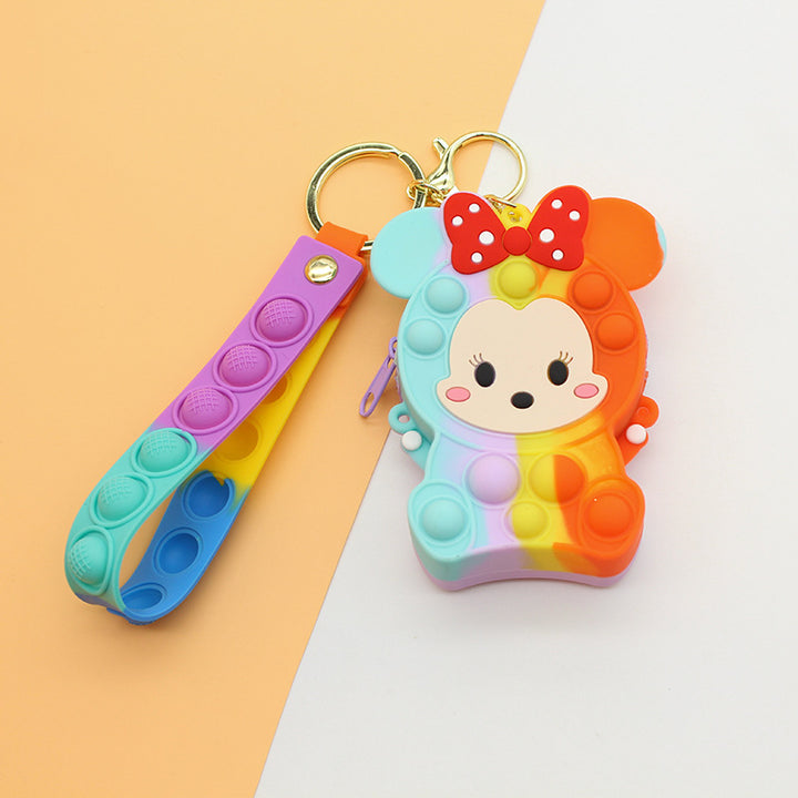 Dame Nøkkelring med Pop It Design Skanto