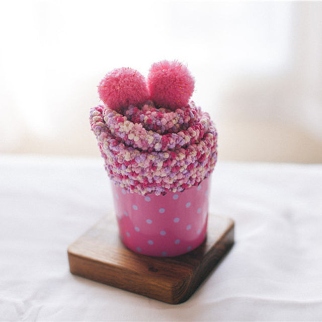 Skanto | Komfortabel Gave Pom Pom Cupcake Sokker
