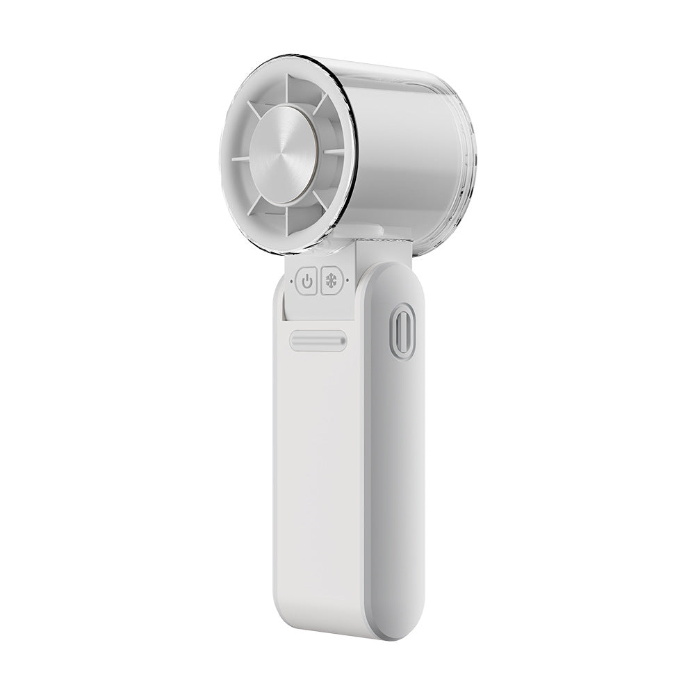 Dame bærbar mini vifte med USB-ladefunksjon og LED-skjerm Skanto