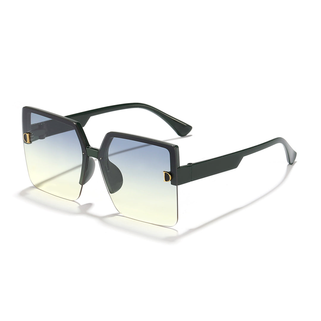 Dame kvadratisk solbrille med elegant gradient Skanto