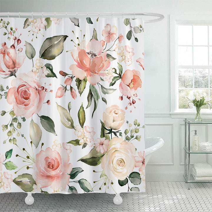 Blomsterprydet Dusjforheng Skanto