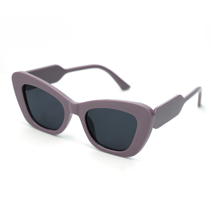 Dame Cat-Eye solbriller med stilige detaljer Skanto