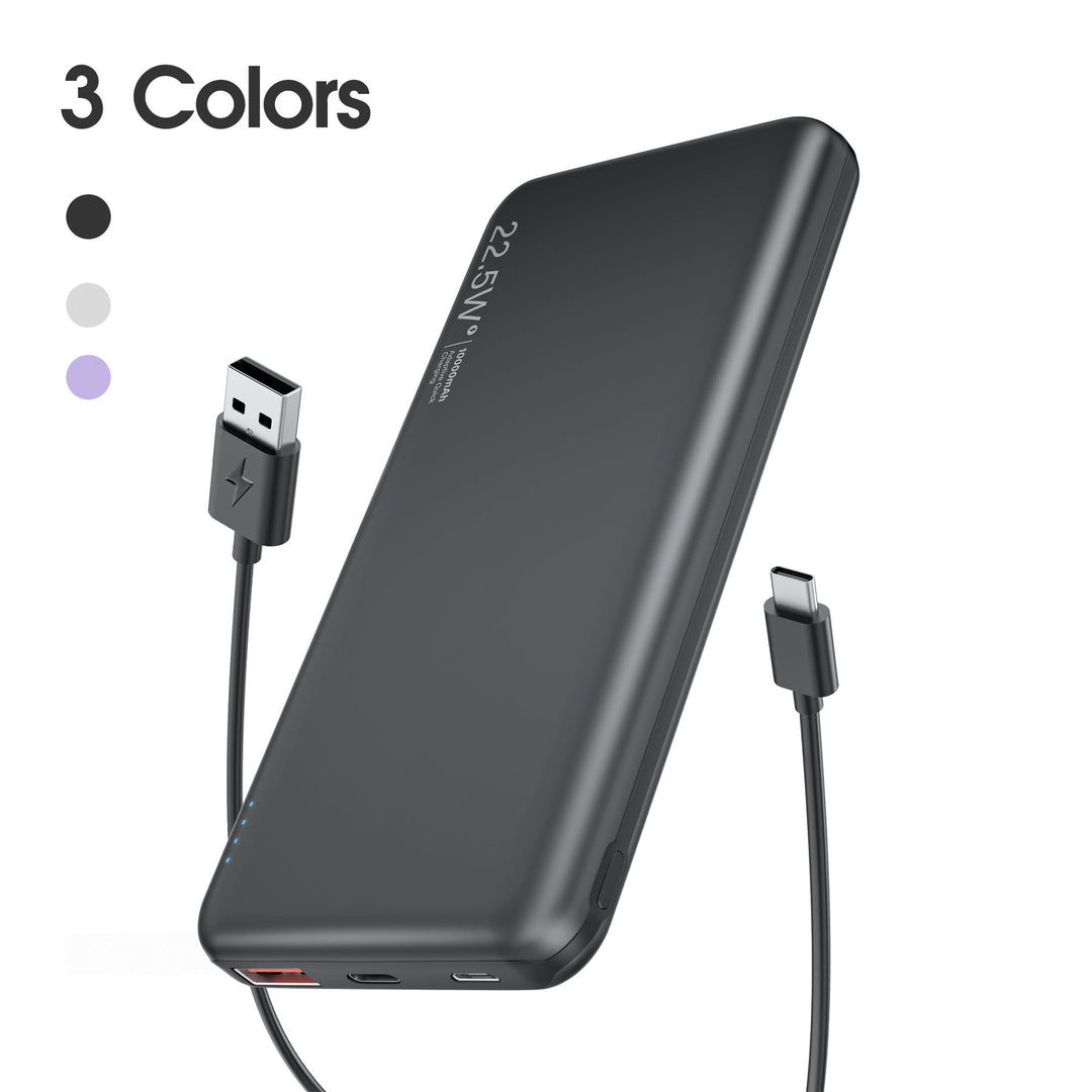 Bærbar Powerbank med hurtiglading og flere ladekontakter Skanto