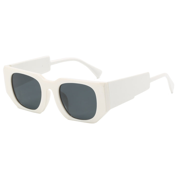 Dame geometrisk oversized solbrille med bredt design Skanto