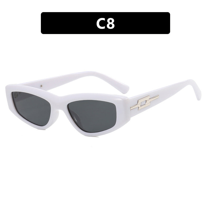 Dame moteriktig solbrille i trendig kattøye-design Skanto