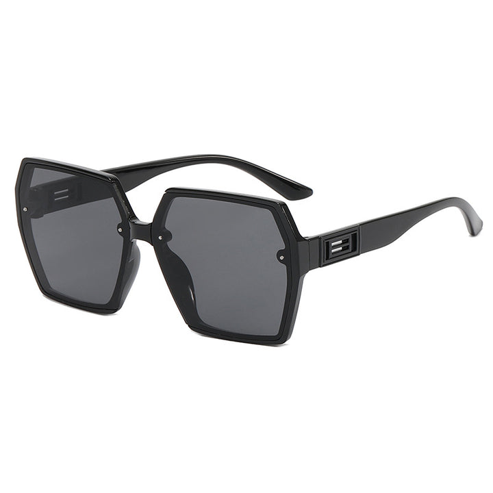 Damer Geometrisk Oversized Solbrille med moderne ramme Skanto