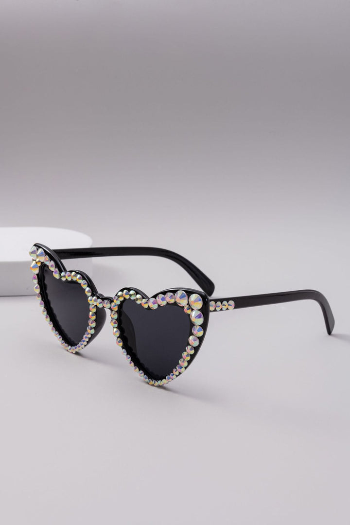 Dame Hjerteformet Glitter-solbrille Skanto