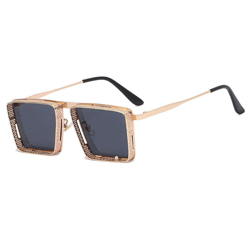 Dame Oversized Designer-solbriller med unikt rammedesign Skanto