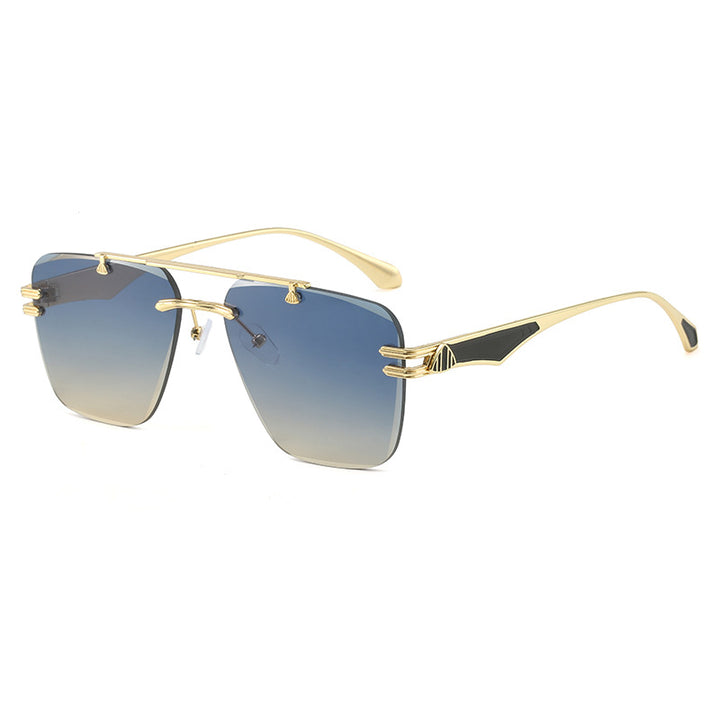 Dame Designer-solbrille i ekstravagant ramme Skanto