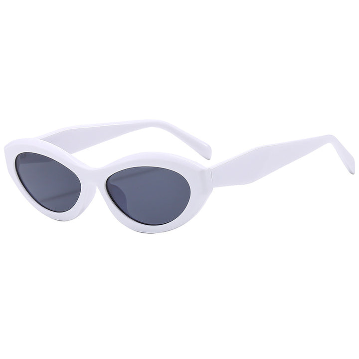 Dame Elegant Cat-Eye Solbrille med beskyttende UV-filter Skanto
