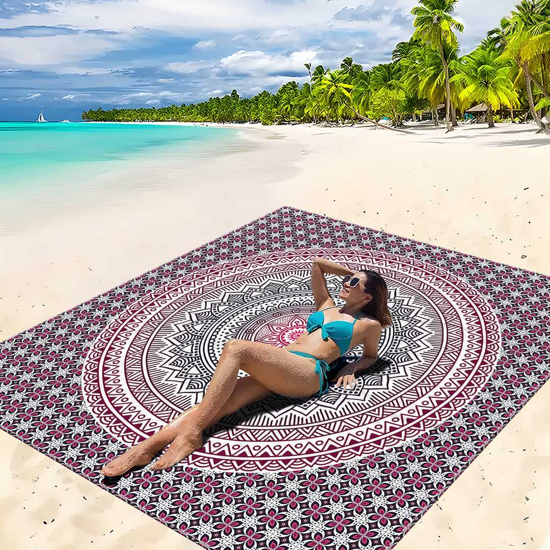Mandala Design Strandmat Skanto