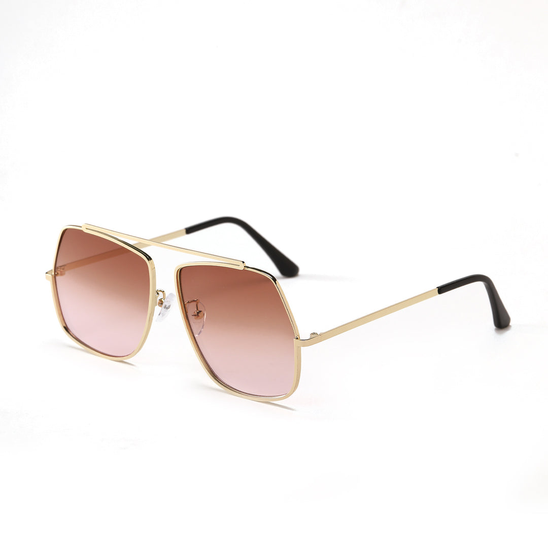 Dame polygonal solbrille med elegant, moderne ramme Skanto