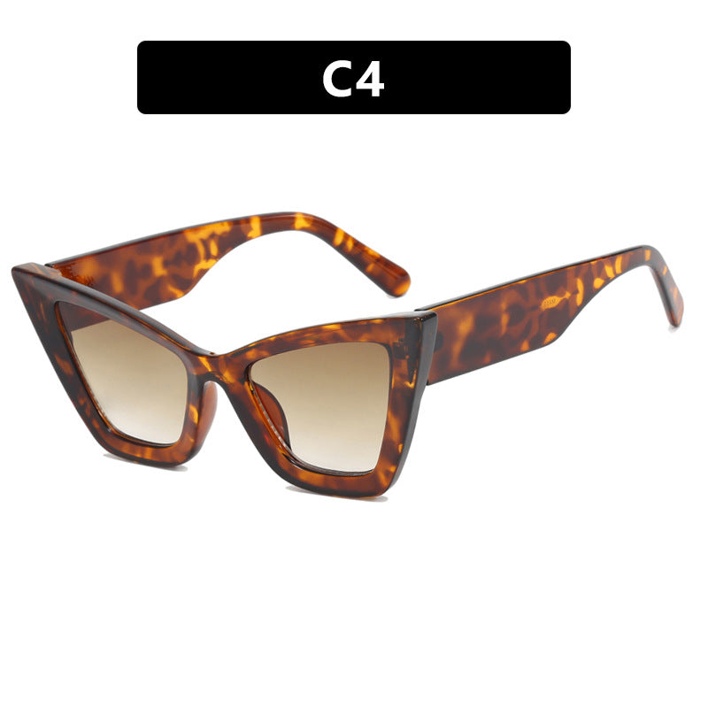 Damer Cat-Eye solbrille med elegante linser og UV-beskyttelse Skanto