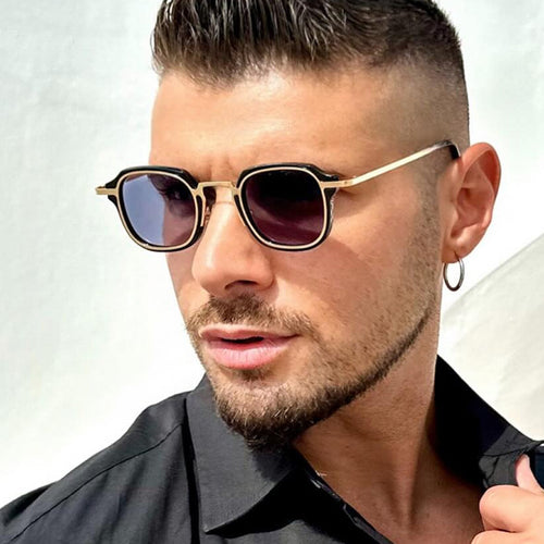 Dame firkantet solbrille med unikt design og UV-beskyttelse Skanto