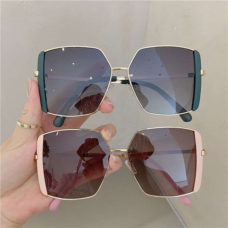 Dame trendy firkantet solbrille Skanto