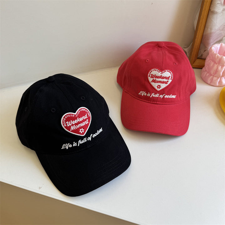 Kvinns Casual Brodert Avslappet Baseball Caps Skanto