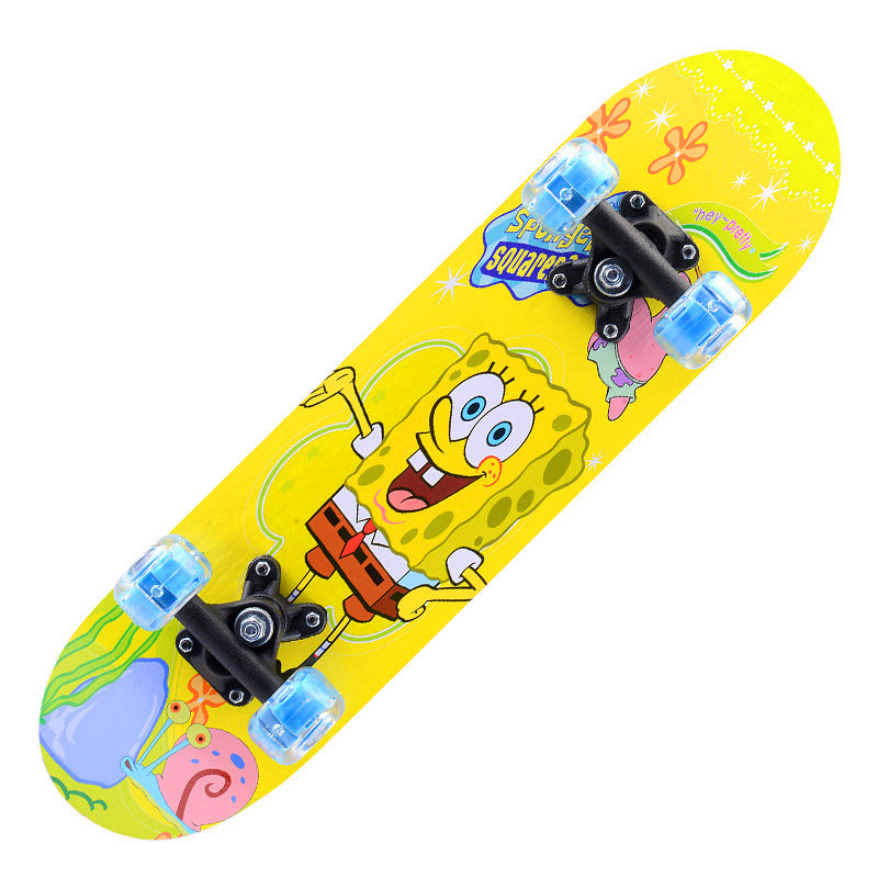 Jenters tegneseriefigur mini skateboard Skanto