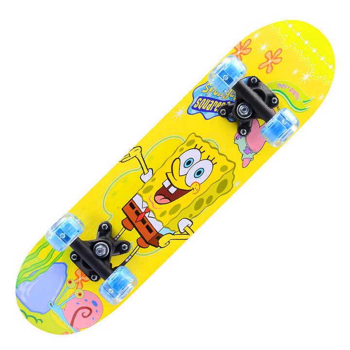 Jenters tegneseriefigur mini skateboard Skanto
