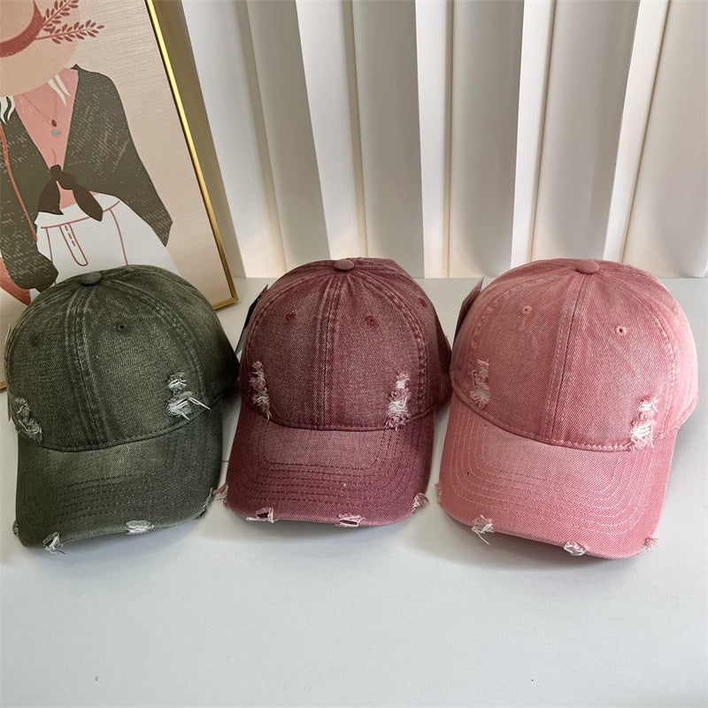 Kvinne Slitt Denim Baseball Cap Skanto 1784083631
